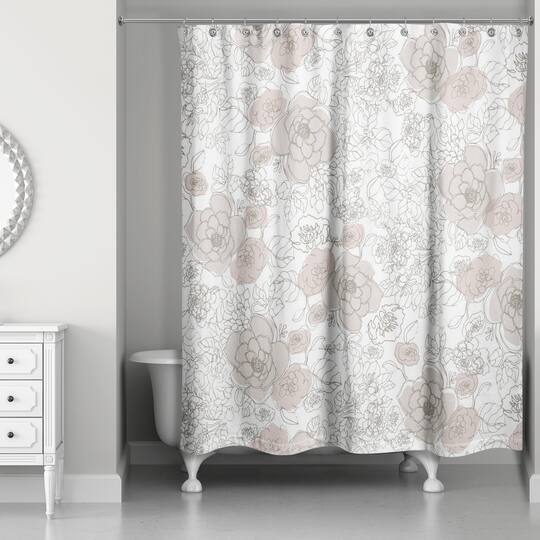 Multi Floral Shower Curtain